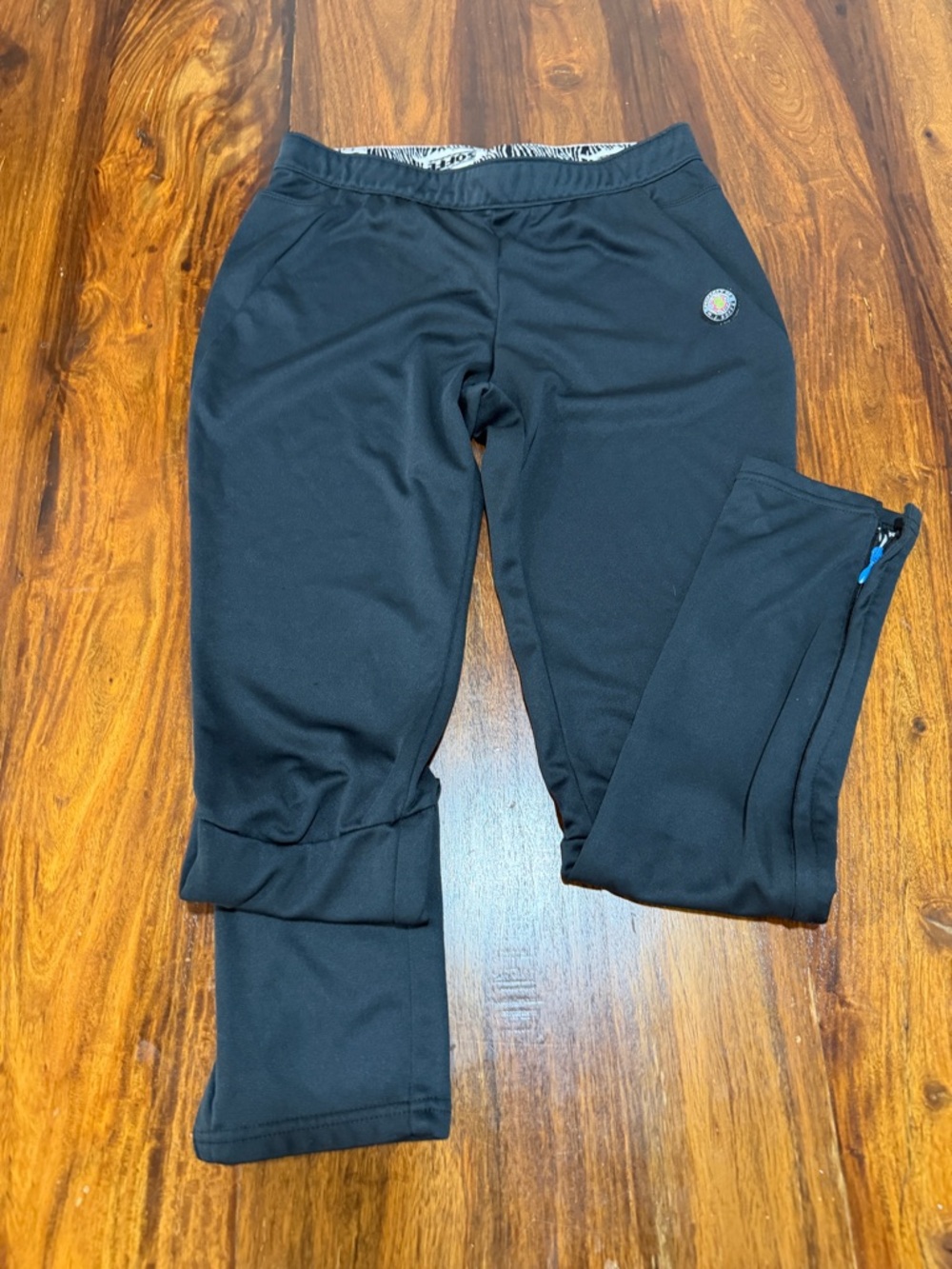 Soffe Black Track Pants M Moisture Wicking Athletic Activewear